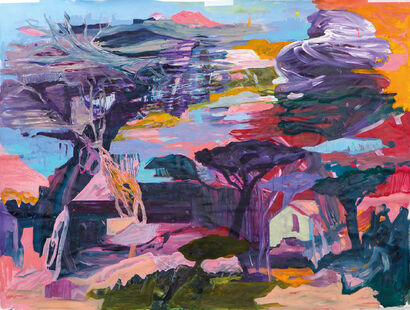 Train to Casablanca - a Paint Artowrk by Daniela Kammerer